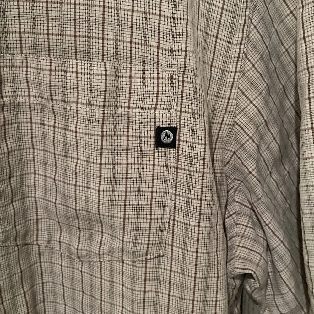 Marmot Plaid Button Down Short Sleeve Shirt